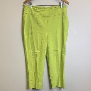 Roz & Ali Ankle Pants in Bright Lime